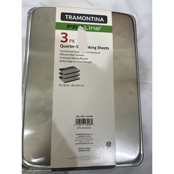 Tramontina 3pk Quarter-Size Baking Sheets - Picture 2 of 2